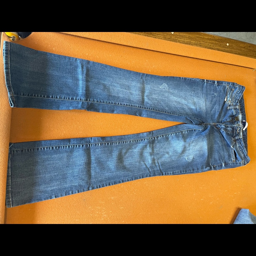 SO bootcut low rise size 7 jeans from kohls